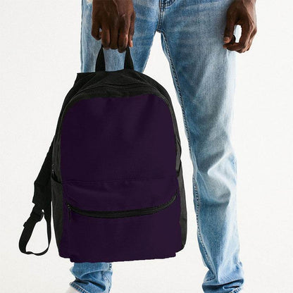 Deep Muted Purple Canvas Backpack (MPU2-MU-DE) - Man Holding