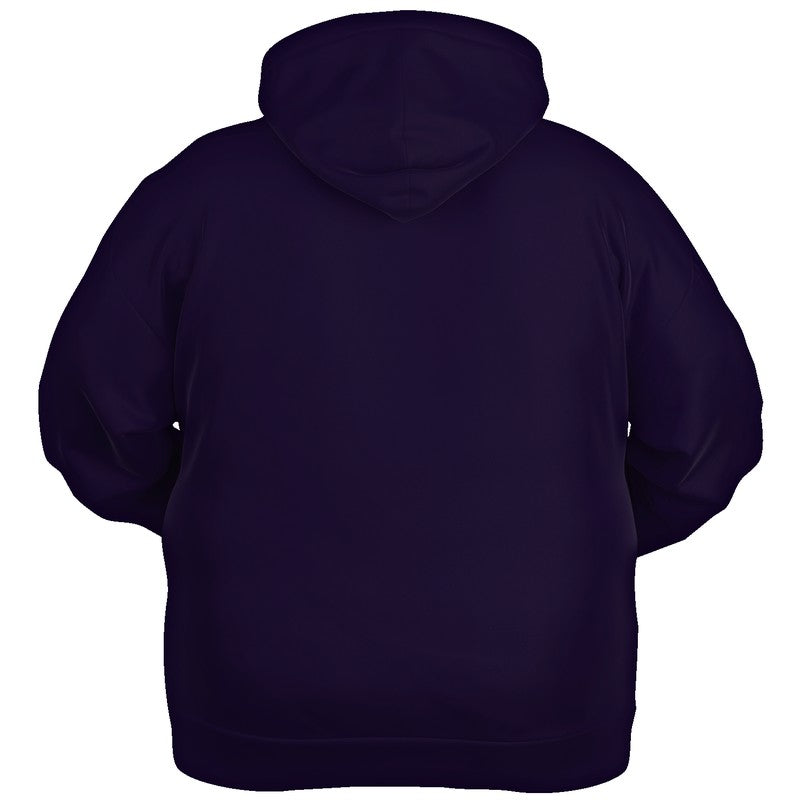 Deep Muted Purple Hoodie PLUS (PU-MU-DE) - Ghost Back PLUS