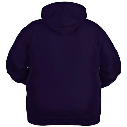 Deep Muted Purple Hoodie PLUS (PU-MU-DE) - Ghost Back PLUS
