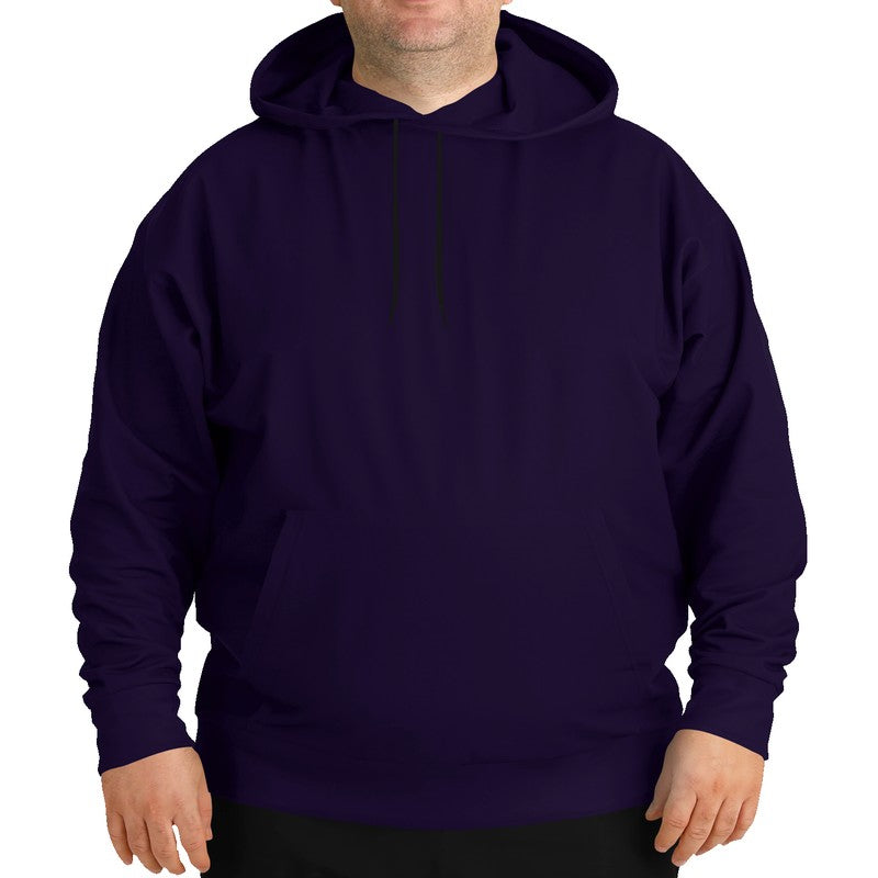 Deep Muted Purple Hoodie PLUS (PU-MU-DE) - Man Front PLUS
