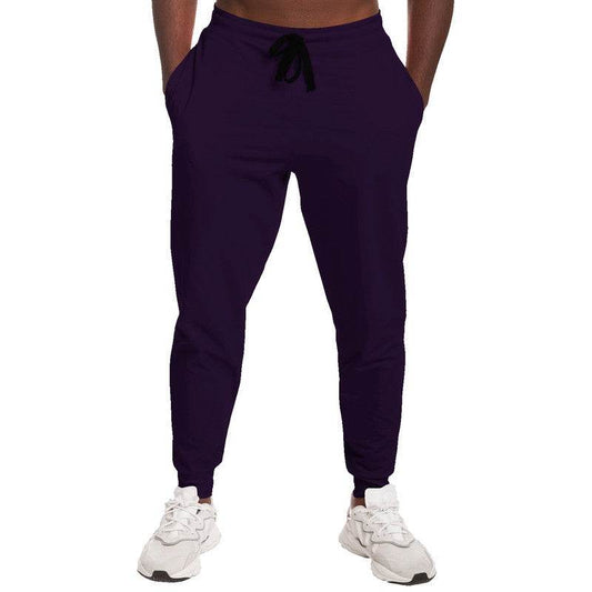 Deep Muted Purple Joggers (MPU2-MU-DE) - Man Front