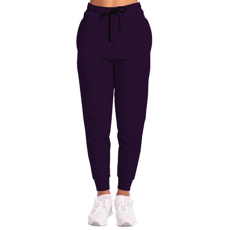 Deep Muted Purple Joggers (MPU2-MU-DE) - Woman Front