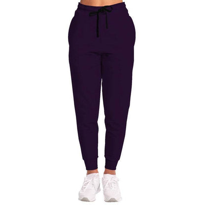 Deep Muted Purple Joggers (MPU2-MU-DE) - Woman Front