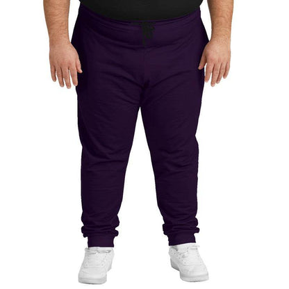 Deep Muted Purple Joggers PLUS (MPU2-MU-DE) - Man Front PLUS
