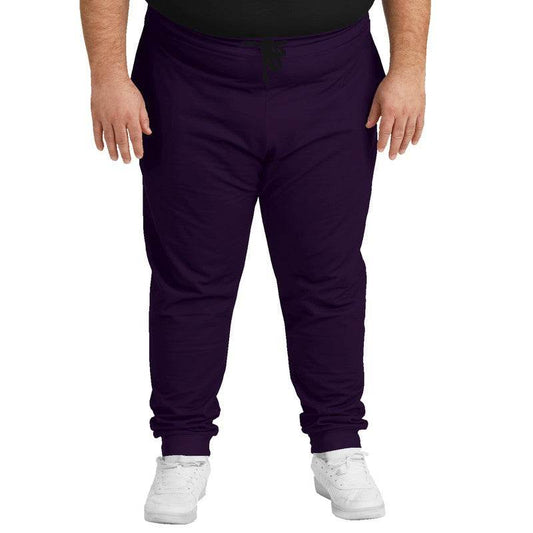 Deep Muted Purple Joggers PLUS (MPU2-MU-DE) - Man Front PLUS