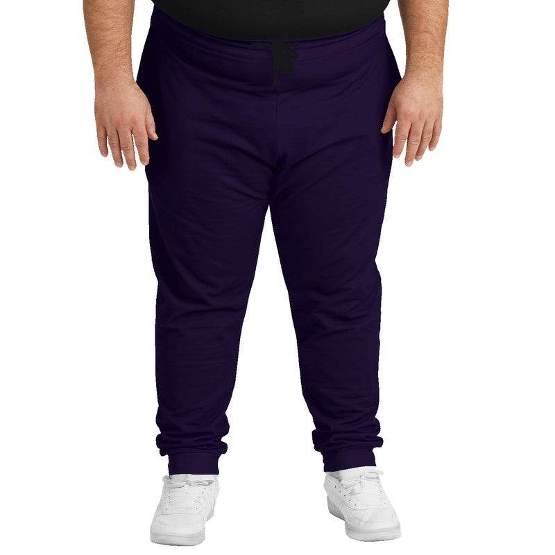 Deep Muted Purple Joggers PLUS (PU-MU-DE) - Man Front PLUS