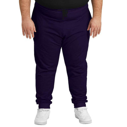 Deep Muted Purple Joggers PLUS (PU-MU-DE) - Man Front PLUS