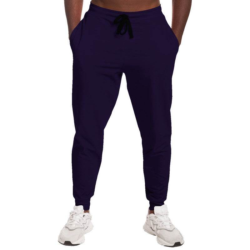 Deep Muted Purple Joggers (PU-MU-DE) - Man Front