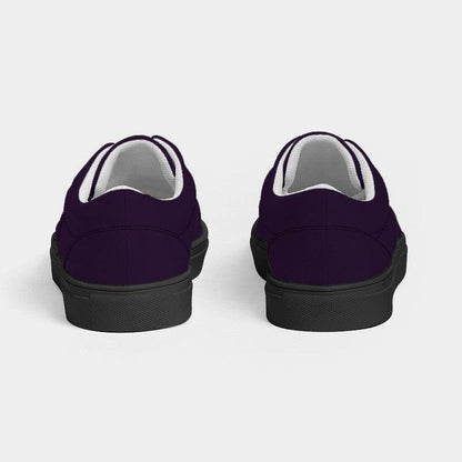 Deep Muted Purple Women's Canvas Sneakers (MPU2-MU-DE) - Back