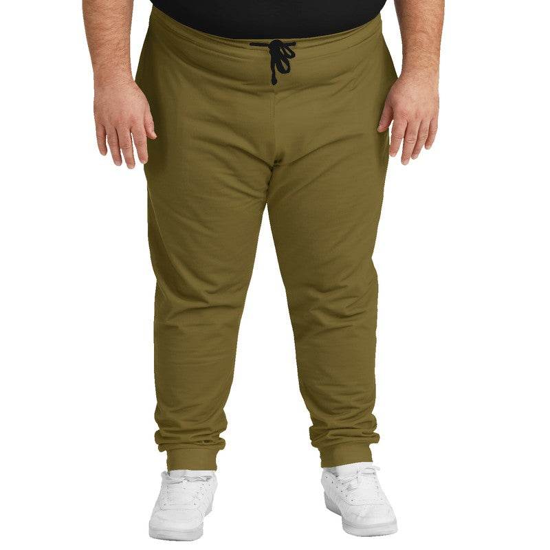 Deep Muted Yellow Joggers PLUS (Y-MU-DE) - Man Front PLUS