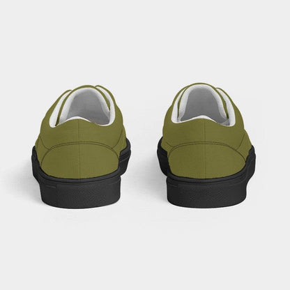 Deep Muted Yellow Women's Canvas Sneakers (LY2-MU-DE) - Back