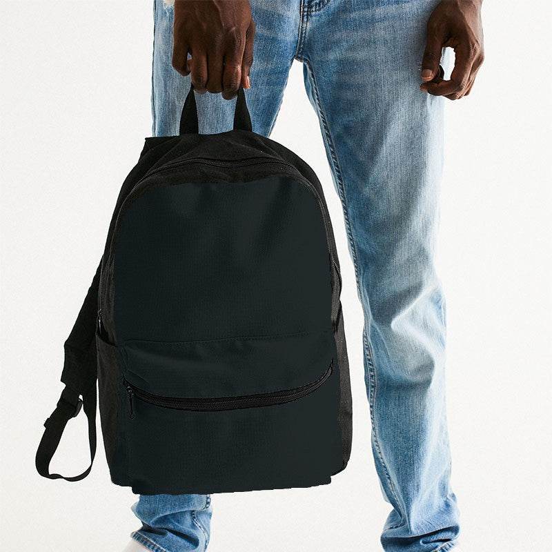 Deep Neutral Cyan Canvas Backpack (C-NE-DE) - Man Holding