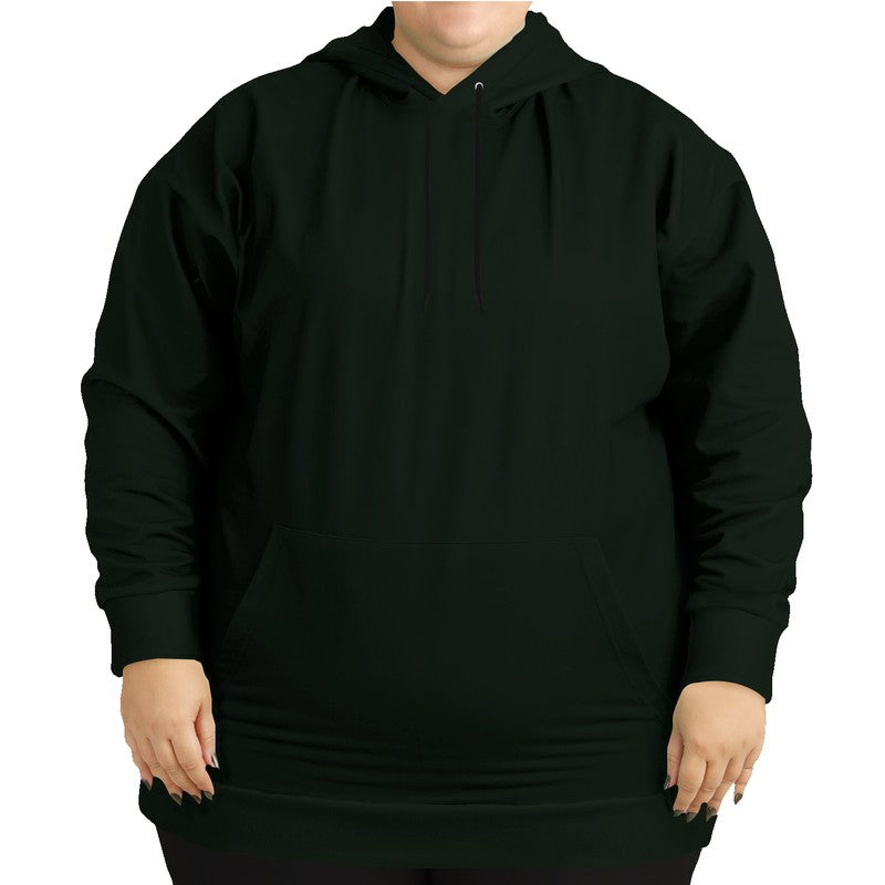 Deep Neutral Green Hoodie PLUS (G-NE-DE) - Woman Front PLUS