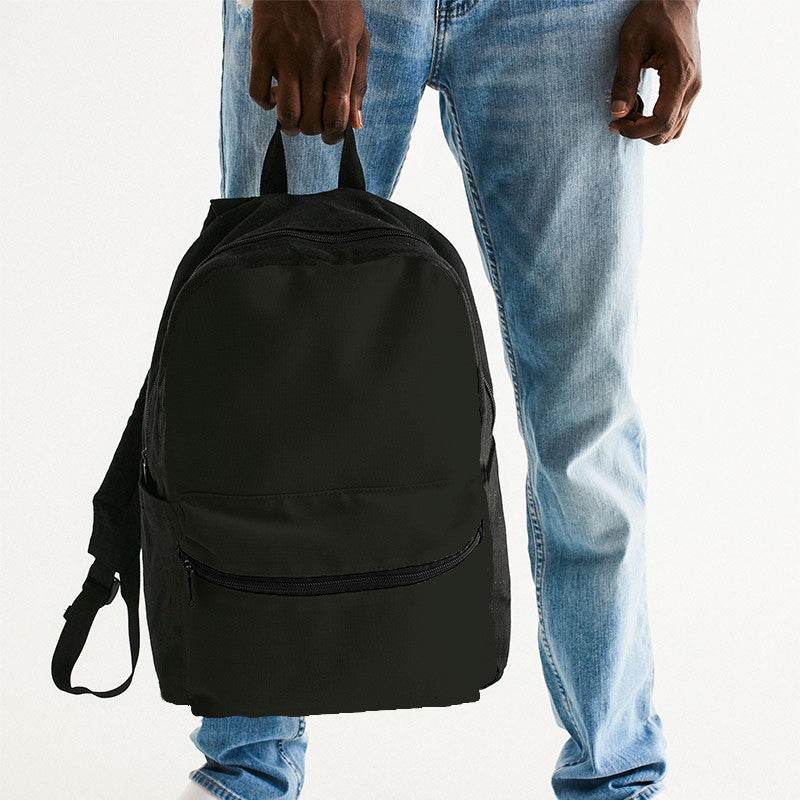 Deep Neutral Lime Canvas Backpack (L-NE-DE) - Man Holding