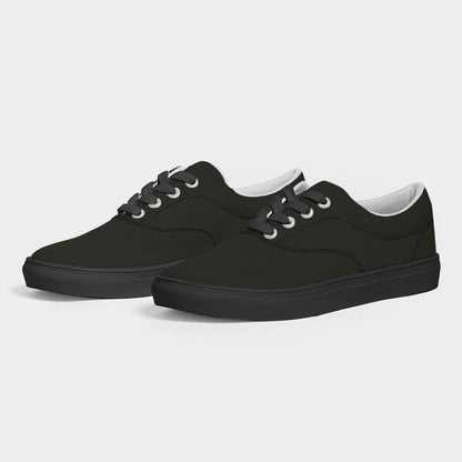 Deep Neutral Lime Men's Canvas Sneakers (L-NE-DE) - Side 3
