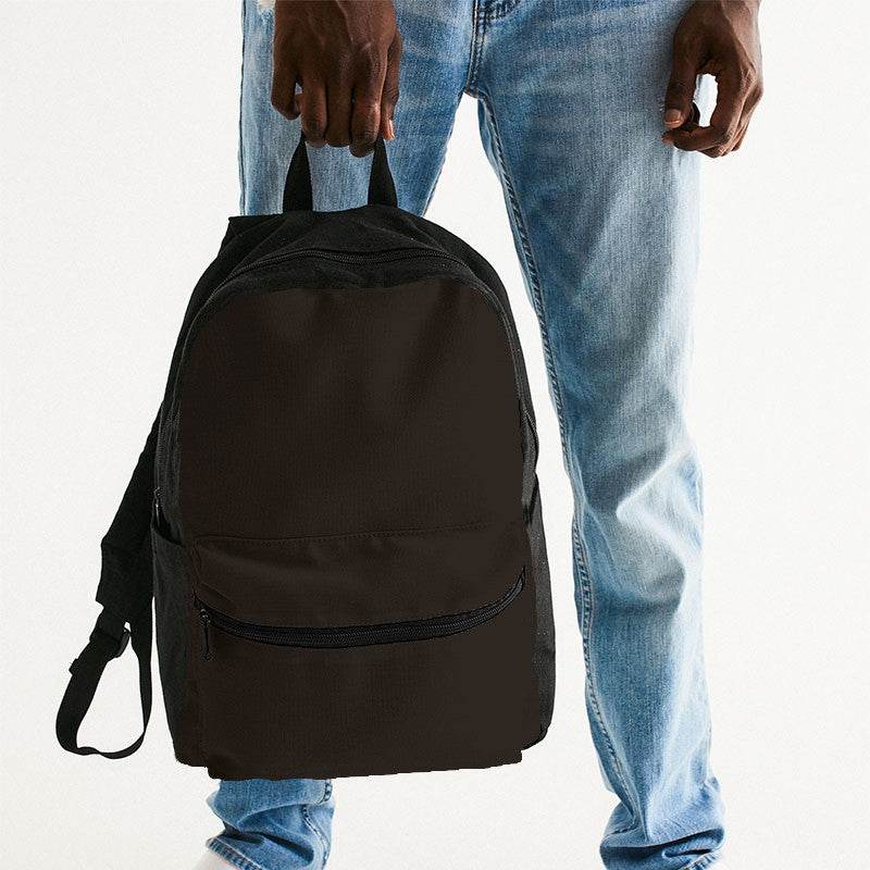 Deep Neutral Orange Canvas Backpack (O-NE-DE) - Man Holding