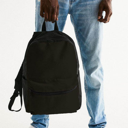 Deep Neutral Yellow Canvas Backpack (Y-NE-DE) - Man Holding