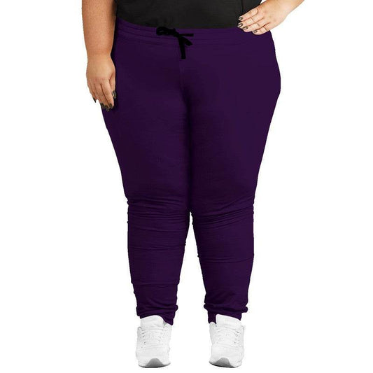 Deep Pruple Joggers PLUS (MPU2-ME-DE) - Woman Front PLUS