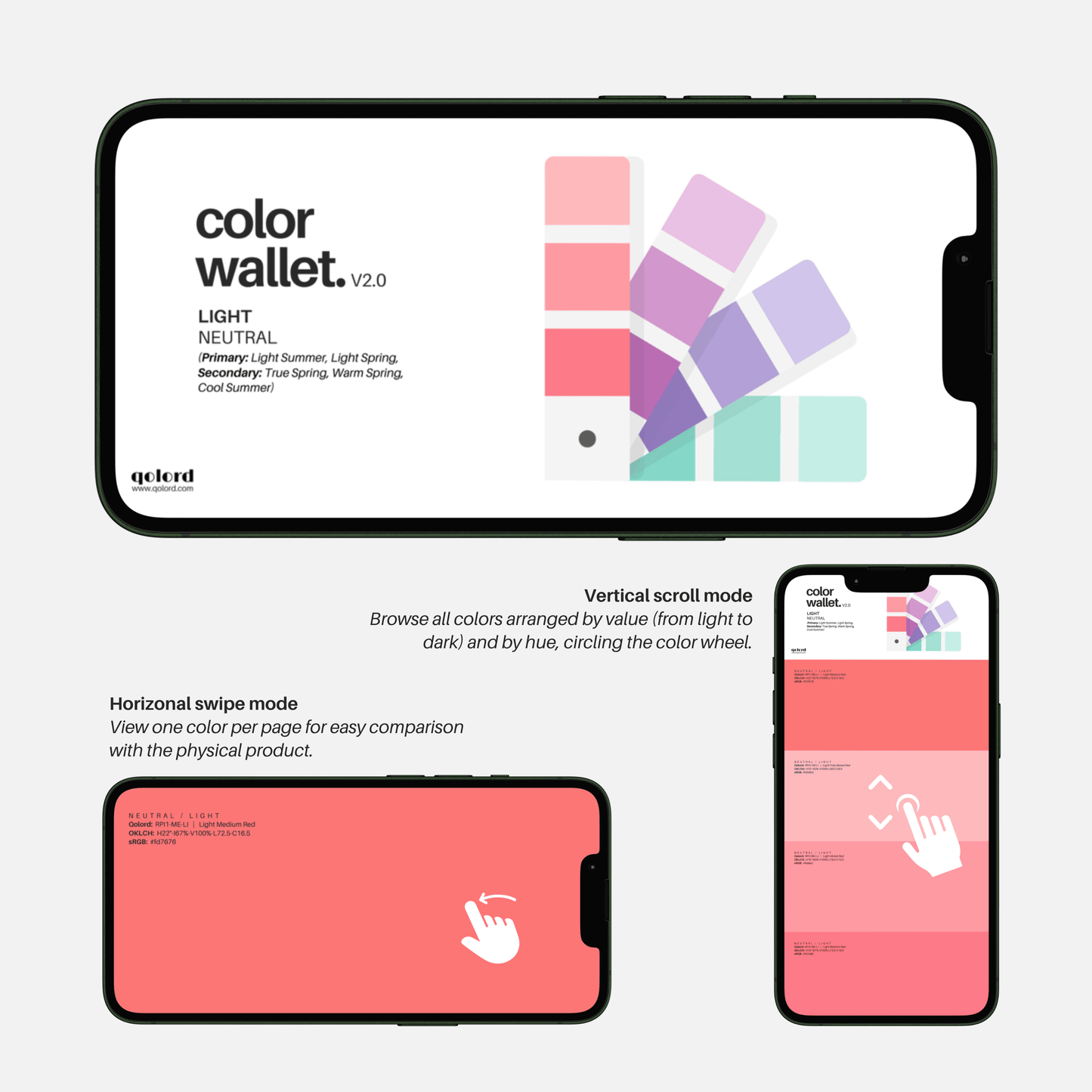 Light & Neutral | Digital Color Wallet | Light Summer & Light Spring - Qolord