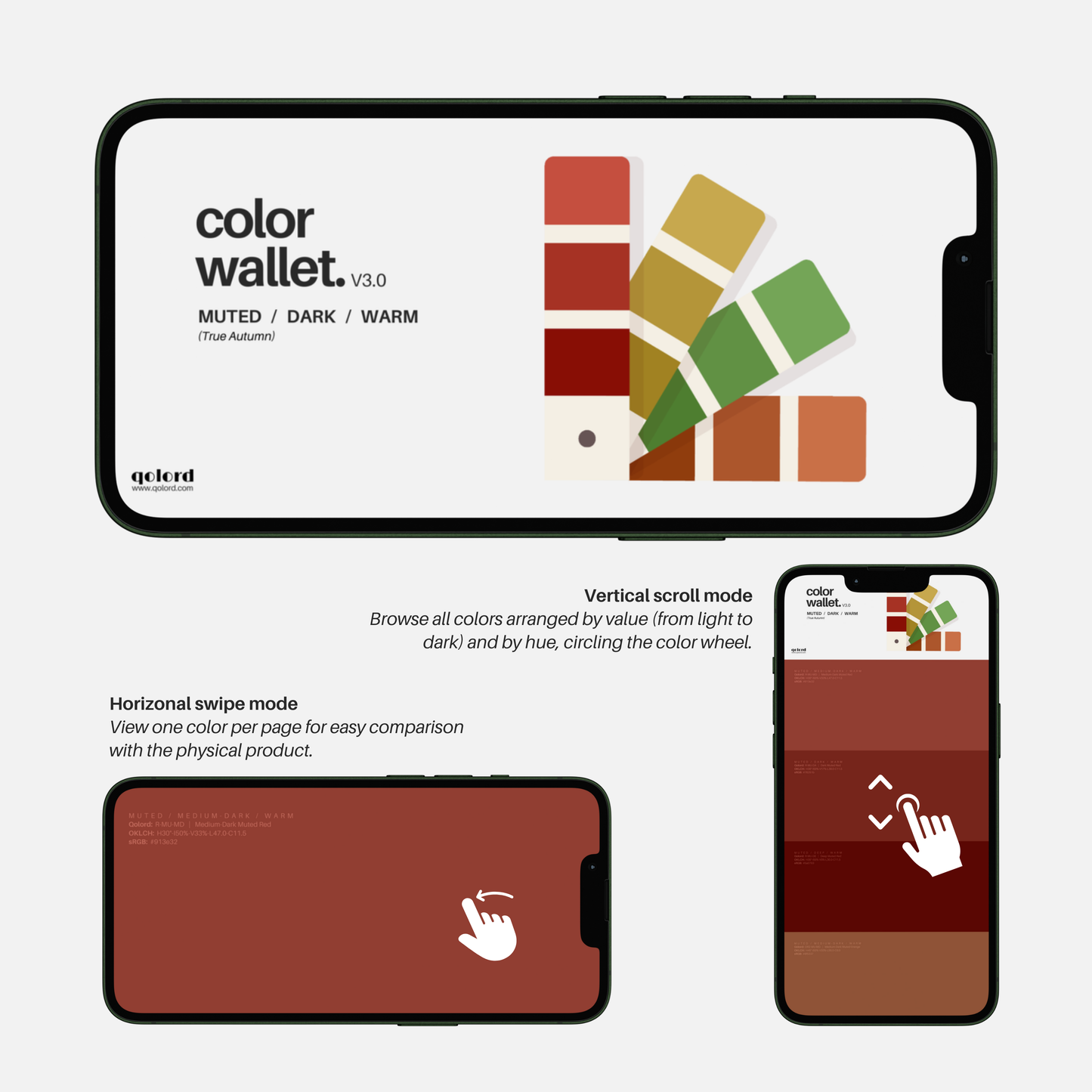 Muted & Dark & Warm | Digital Color Wallet | True Autumn