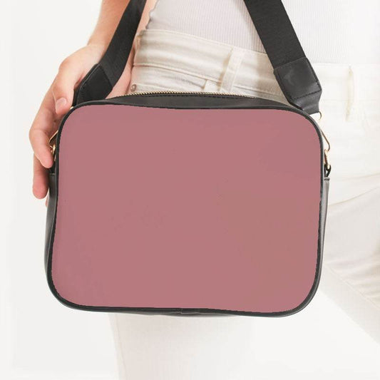 Dusty Pink Crossbody Bag (RPI2-FM-ML) - Woman Front CloseUp