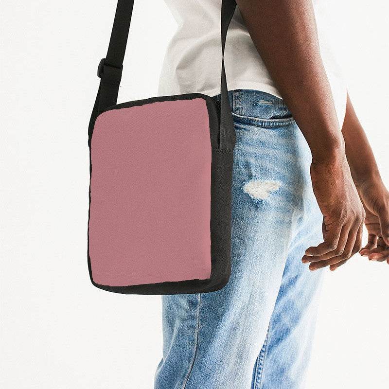 Dusty Pink Messenger Pouch (RPI2-FM-ML) - Man Side CloseUp
