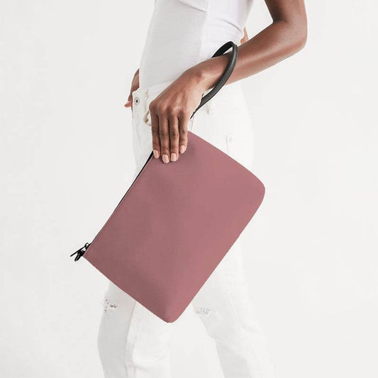 Dusty Pink Zip Pouch (RPI2-FM-ML) - Side Holding