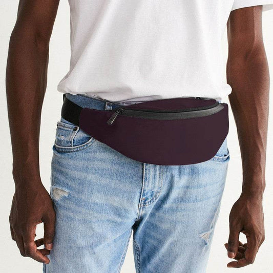 Eggplant Belt Bag (PIM2-NE-DA) - Man Front CloseUp