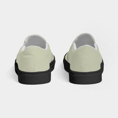 Eggshell Men's Slip-On Canvas Sneakers (LY2-NE-LG) - Back