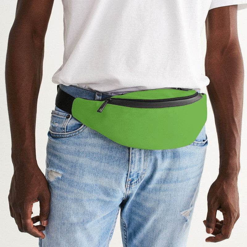 Electric Green Belt Bag (GL2-BR-ME) - Man Front CloseUp