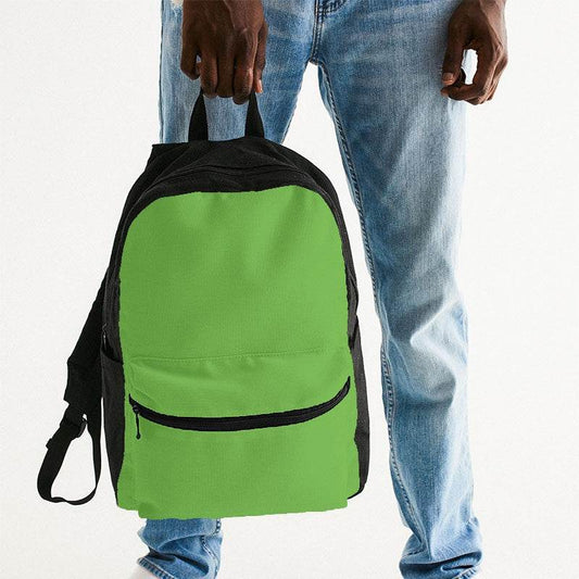 Electric Green Canvas Backpack (GL2-BR-ME) - Man Holding