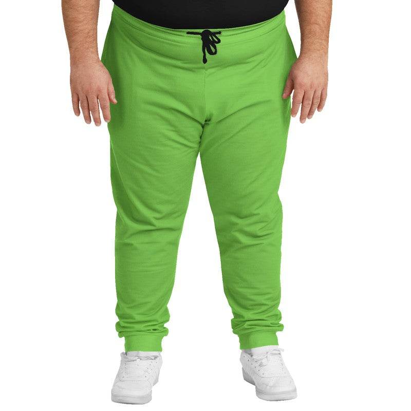 Electric Green Joggers PLUS (GL2-BR-ME) - Man Front PLUS