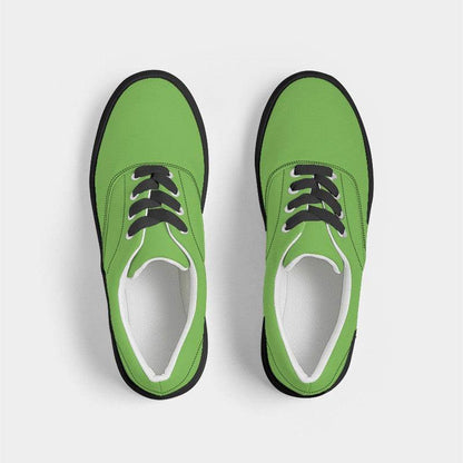 Electric Green Men's Canvas Sneakers (GL2-BR-ME) - Top