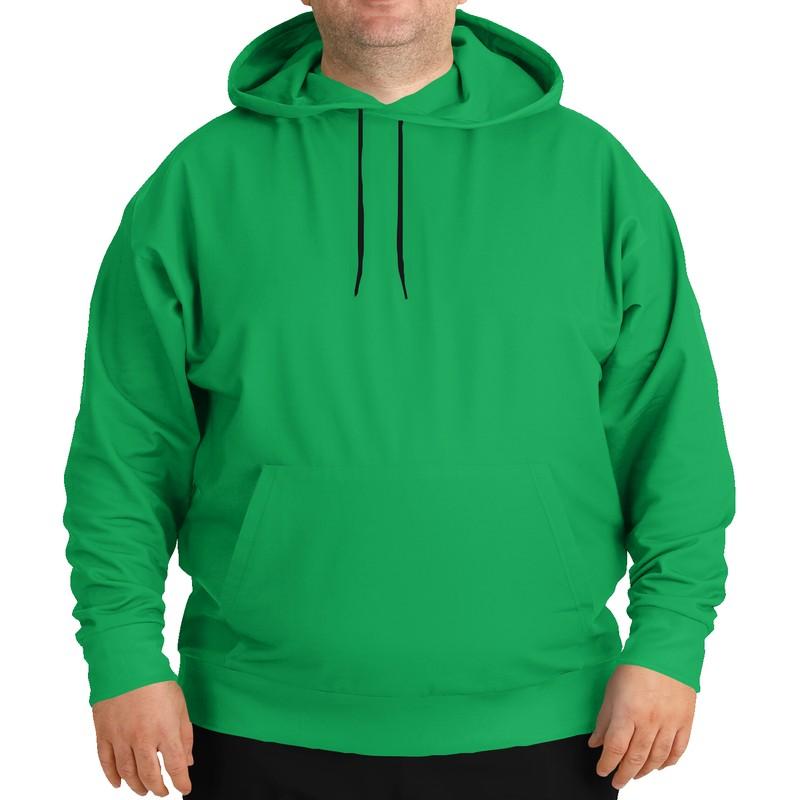 Emerald Green Hoodie (C100M0Y100K0) - Man Front PLUS