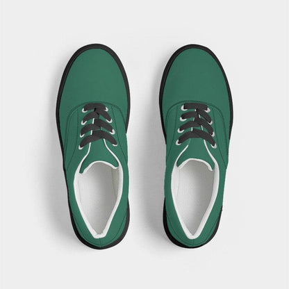 Emerald Green Men's Canvas Sneakers (BGG2-ME-DE) - Top