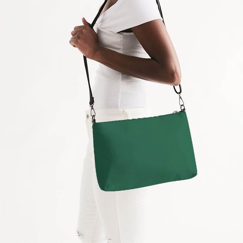 Emerald Green Zip Pouch (BGG2-ME-DE) - Side CloseUp