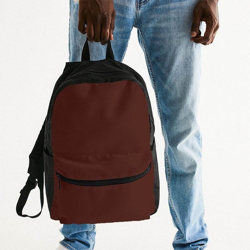 Espresso Canvas Backpack (R-FM-DA) - Man Holding