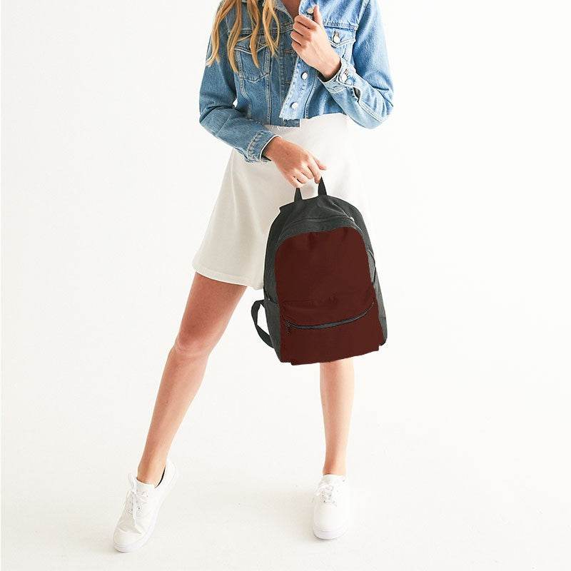 Espresso Canvas Backpack (R-FM-DA) - Woman