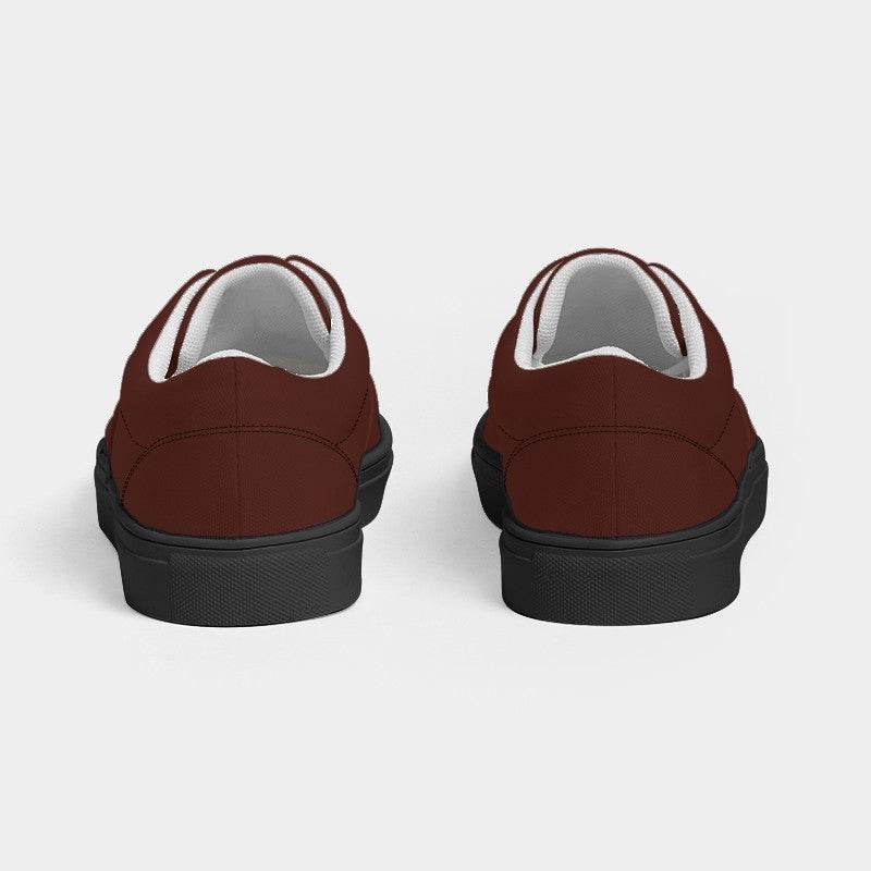 Espresso Women's Canvas Sneakers (R-FM-DA) - Back