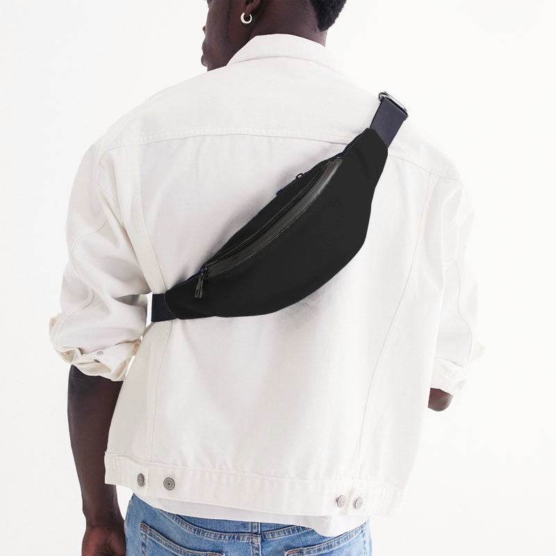 Faded Black Belt Bag (N-FN-DE) - Man Back