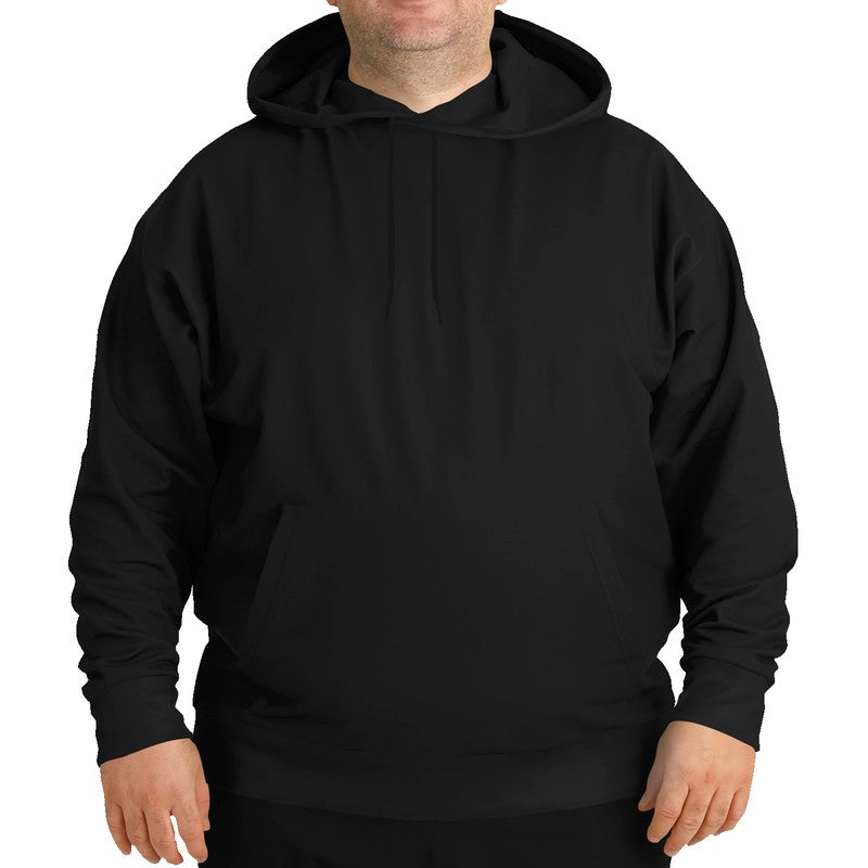 Faded Black Hoodie PLUS (N-FN-DE) - Man Front PLUS