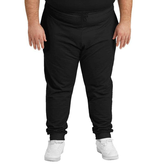 Faded Black Joggers PLUS (N-FN-DE) - Man Front PLUS