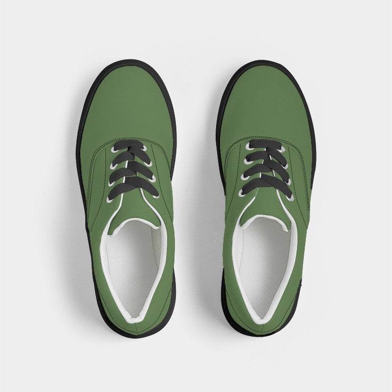 Fern Green Men's Canvas Sneakers (GL2-MU-MD) - Top