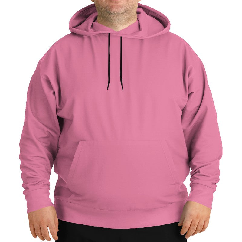 Flamingo Pink Hoodie PLUS (PI-MU-LG) - Man Front PLUS