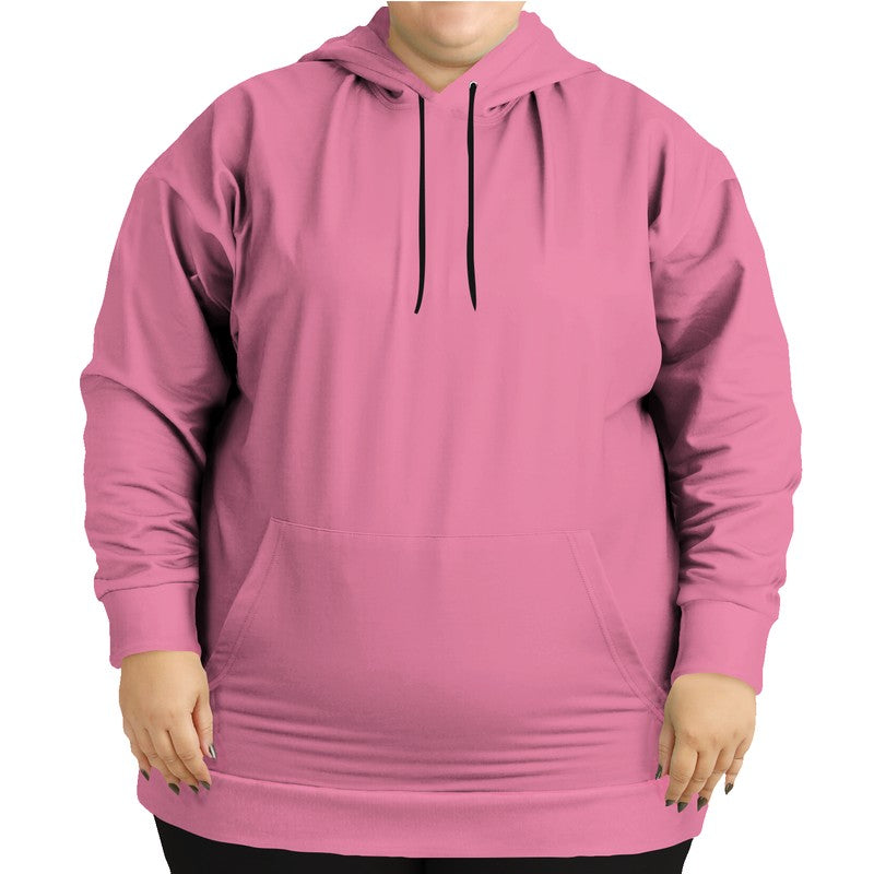 Flamingo Pink Hoodie PLUS (PI-MU-LG) - Woman Front PLUS