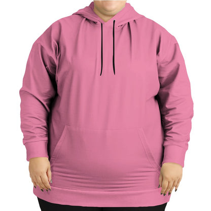 Flamingo Pink Hoodie PLUS (PI-MU-LG) - Woman Front PLUS