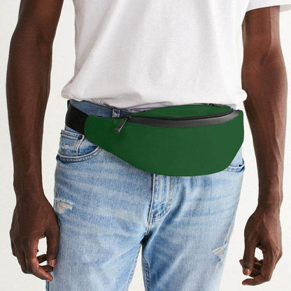 Forest Green Belt Bag (G-MU-DA) - Man Front CloseUp