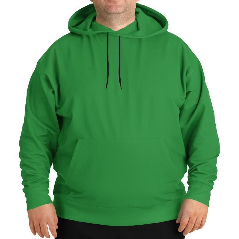 Forest Green Hoodie (C75M0Y100K30) - Man Front PLUS