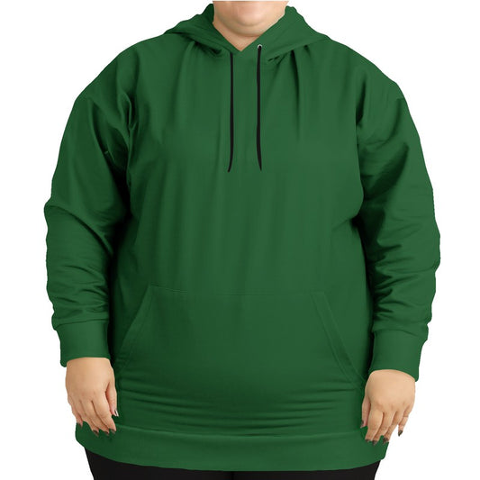Forest Green Hoodie PLUS (G-MU-DA) - Woman Front PLUS