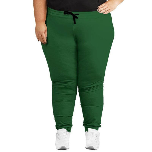 Forest Green Joggers PLUS (G-MU-DA) - Woman Front PLUS
